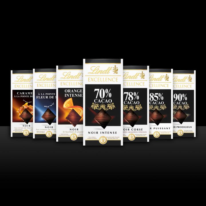Image du produit Lindt Tablette de chocolat noir Excellence Citron & Gingembre (100 g)