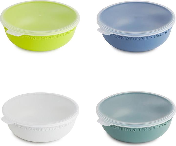 Produktbild Rotho 4er Set Schüssel 0,35 l mit Deckel TRESA (4 x)