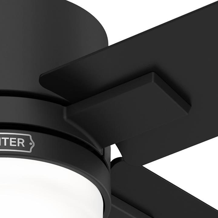 Image du produit Hunter Fans DC Deckenventilator Mila Schwarz mit LED & Fernbedienung (44 dB)
