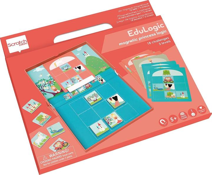 Scratch Magnetic Learning Game Princess and Unicorn (French)