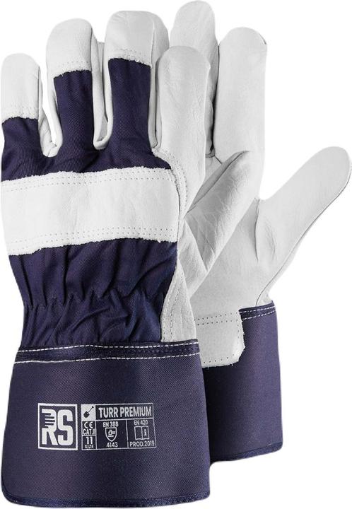 Produktbild RS Handschuhe PREMIUM TURR, Docker-Typ, Gre 10, marineblau und wei (10)