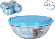Image du produit Duralex bol rond freshbox lunch box 20x8.2cm couvercle ble