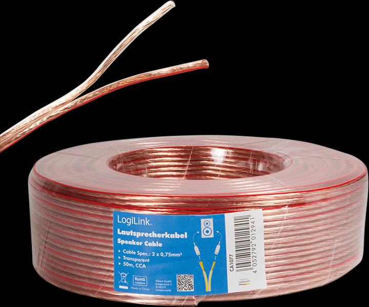 Actual product image LogiLink CA Speaker cable (50 m, 0.75 mm²)