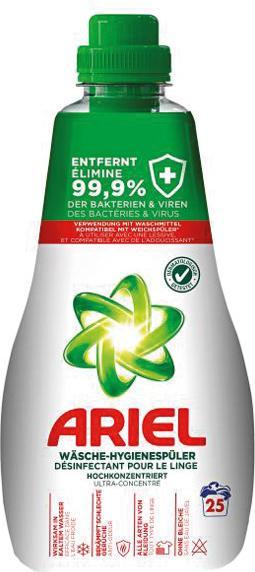 Ariel Rinceur hygiénique (25 Cycles de lavage, Lessive liquide)
