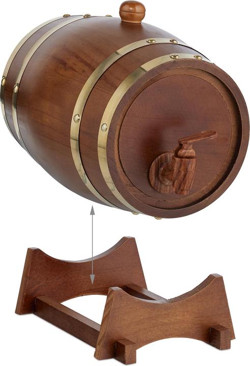 Actual product image Relaxdays Holzfass