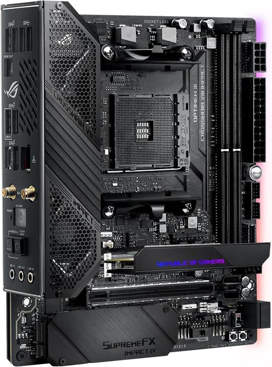 Actual product image ASUS ROG Crosshair VIII Impact (AM4, AMD X570, Mini-DTX)