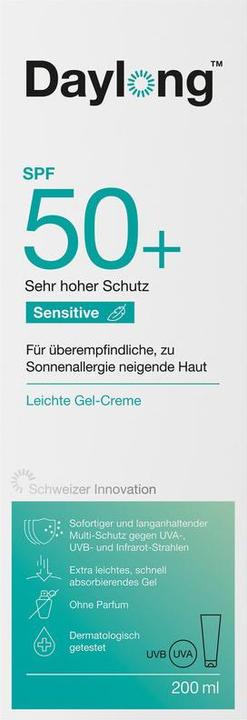 Image du produit Daylong Gel-crème sensible (Crème solaire, SPF 50+, 200 ml, 246 g)