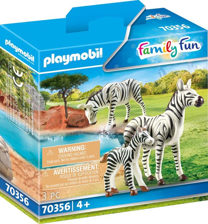 Actual product image Playmobil 2 Zebras with baby (70356)