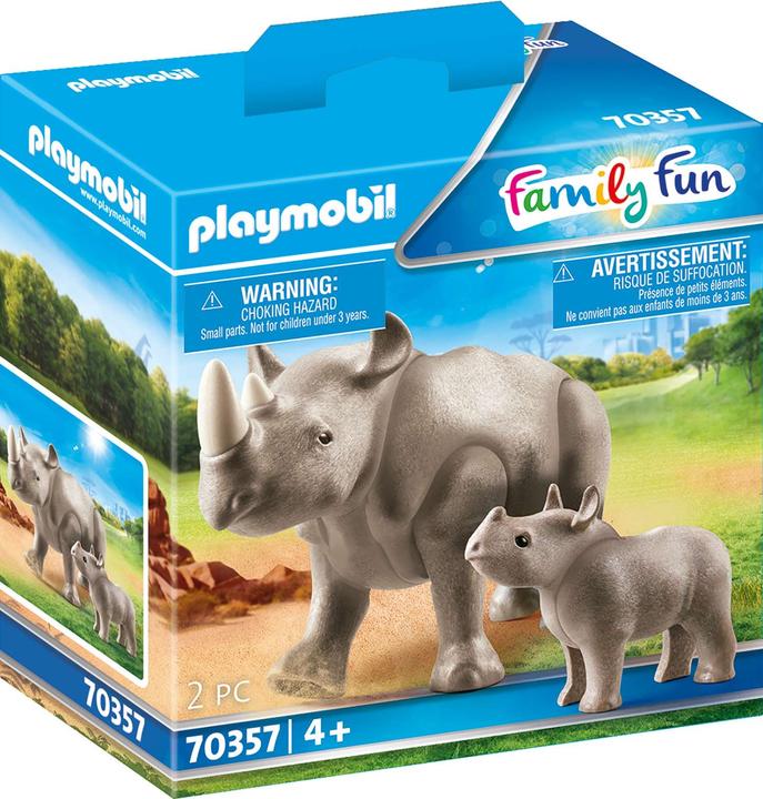 Produktbild Playmobil Nashorn mit Baby (70357, Playmobil Family Fun)