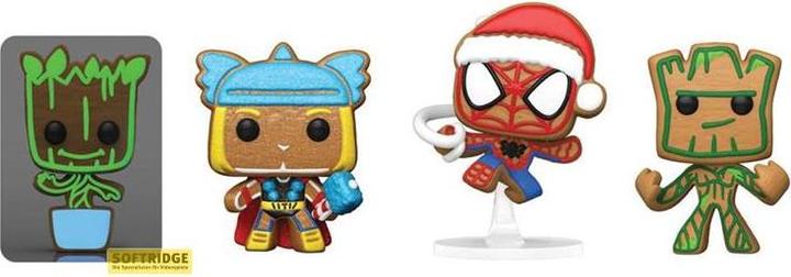 Actual product image Funko Pocket Pop! Marvel - Tree Holiday Box 4-Pack