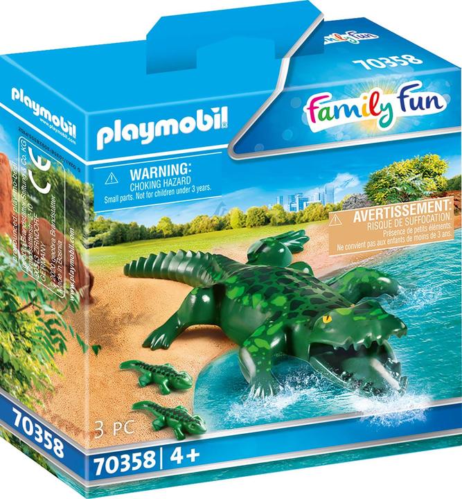 Playmobil Alligator avec ses petits (70358, Playmobil Family Fun)