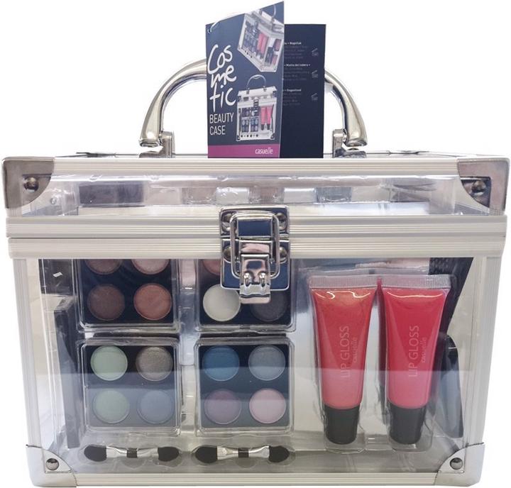 Produktbild Treffina Casuelle Alu Kosmetikkoffer mit Klarsicht Seiten Beauty Case