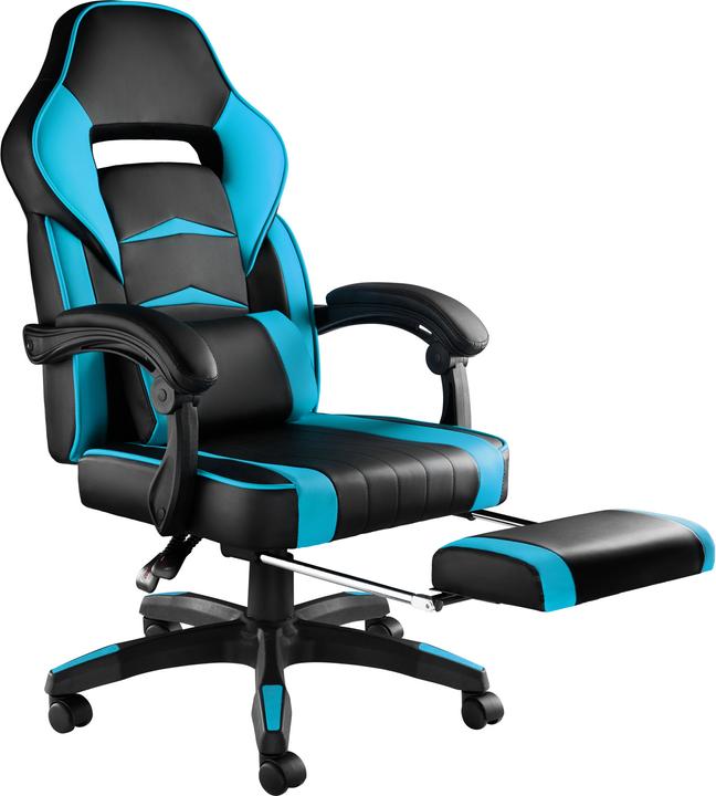 tectake Racing Bürostuhl mit Fussstütze