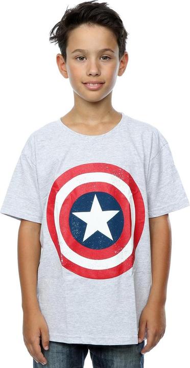 Immagine prodotto Captain America Maglietta Scudo Effetto Invecchiato Ragazzi (152, 158)