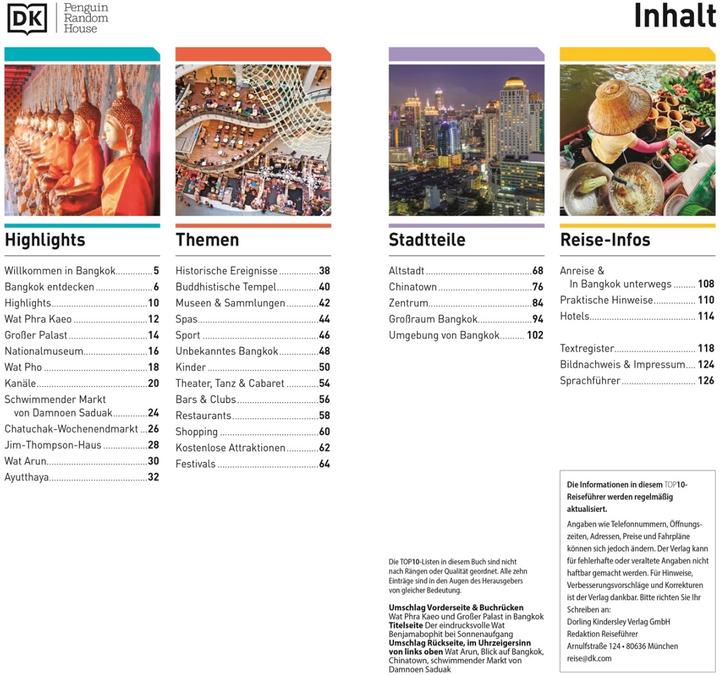 Produktbild TOP10 Reiseführer Bangkok (Deutsch, DK Verlag Reise, 2023)