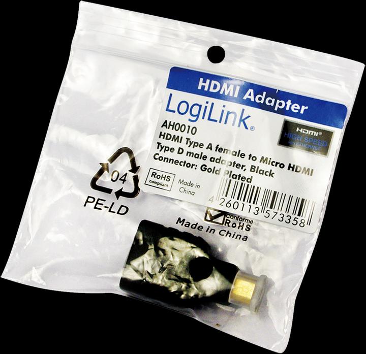 Actual product image LogiLink Micro HDMI to (HDMI)