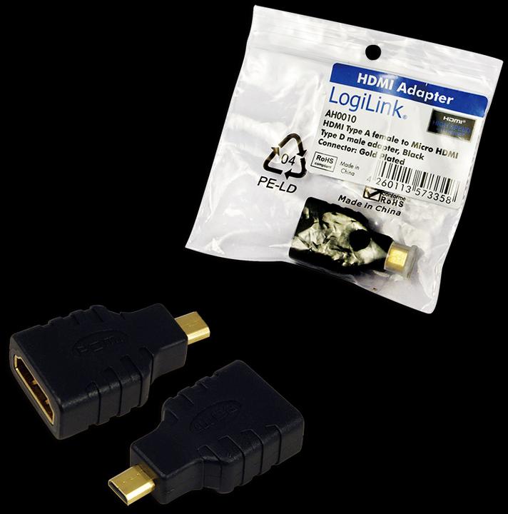 Actual product image LogiLink Micro HDMI to (HDMI)