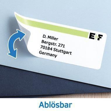 Actual product image HERMA A4 removable labels