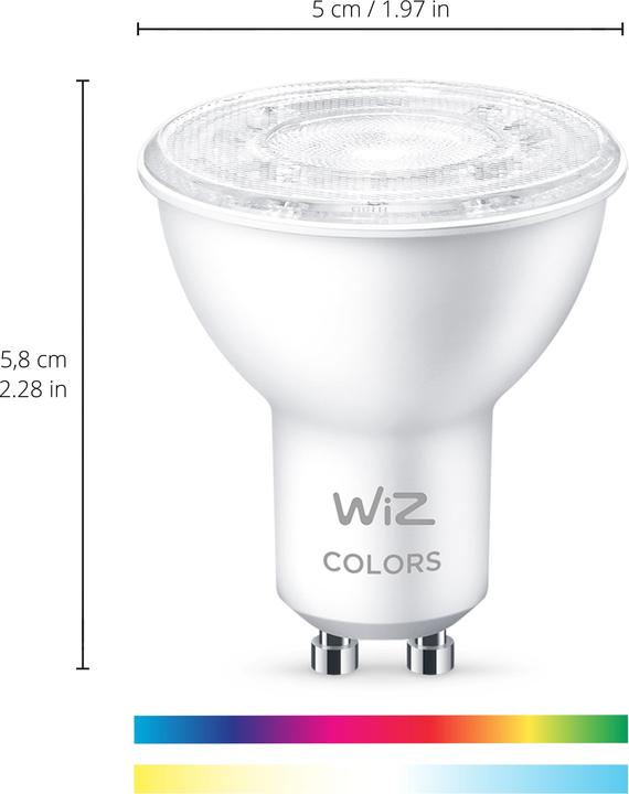 Produktbild WiZ Par16 (GU10, 4.90 W, 345 lm, 1 x, F)