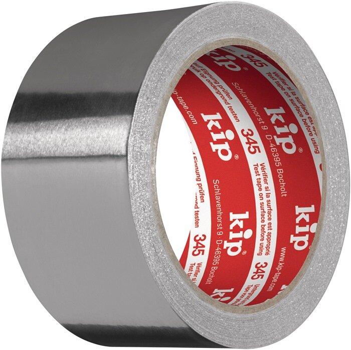 Kip Nastro adesivo in alluminio 345 con liner lunghezza 50 m larghezza 50 mm (50 mm)