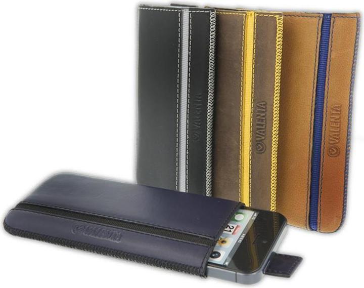 Produktbild Valenta Valencia Pocket Stripe Valencia - Redhead Samsung Galaxy S4/s Iii, Htc One und mehr (Schwarz) (Blackberry Q10, Nokia Lumia 925, Nokia Lumia 900, Alcatel One Touch Fire, Acer Liquid S1, Samsung Galaxy Nexus, Samsung Galaxy S4, Huawei Ascend G510, Blackberry Z10, Optimus 4X HD, Sony Xperia T, Samsung Galaxy Core 2, Sony Xperia Z, Samsung Galaxy S III)