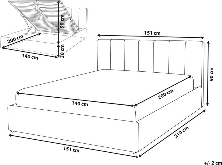 Actual product image Beliani Dreux (140 x 200)