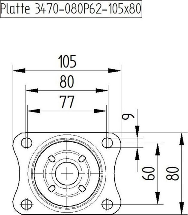 Actual product image Tente swivel castors