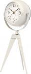 Image du produit Giftdecor horloge en fer forgé sphère ovale miroir blanc 30c