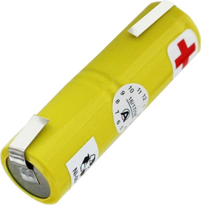 Actual product image Braun Akku 2/3A mit Lötfahnen U-Form (1 pcs., 2/3 A, 1300 mAh)