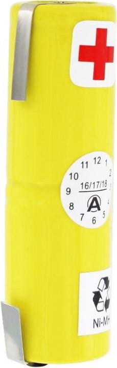 Braun Akku 2/3A mit Lötfahnen U-Form (1 Stk., 2/3 A, 1300 mAh)