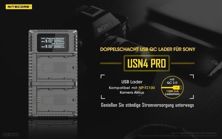Produktbild Nitecore USN4 Pro (1 Stk., Gerätespezifisch, Akku)