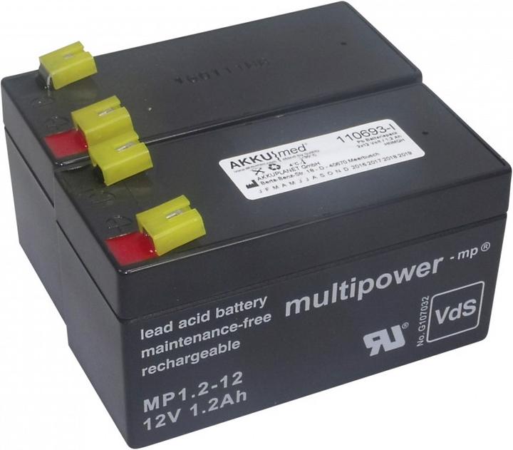 Actual product image AccuCell Battery suitable for Wissner-Bosserhoff (Linet) hospital bed Multicare Image 3 Type 8214-3040 (Device specific, 1200 mAh)