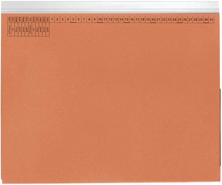 Image du produit Q-Connect Dossier suspendu Agrafage à gauche orange (1 x)