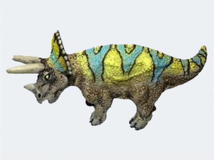 Actual product image Bullyland Bullyworld 61317 - Triceratops play figure, approx. 7.5 cm high dinosaur, true to detail