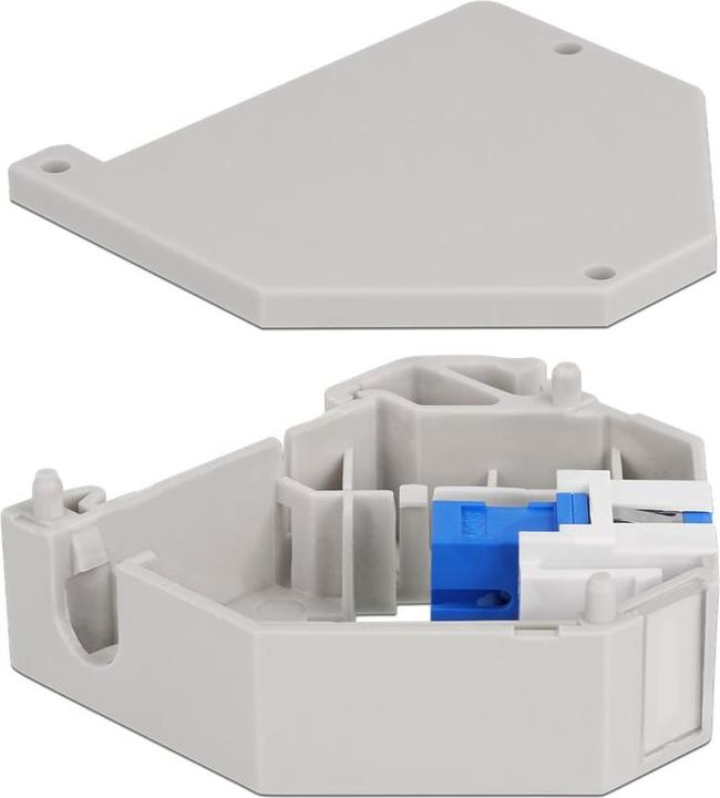 Immagine prodotto Delock Adattatore per guida top-hat con presa Keystone SC simplex a presa SC simplex blu