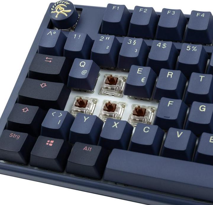 Produktbild Ducky One 3 Cosmic Blue TKL Gaming Tastatur, RGB LED - MX-Brown (DE, Kabelgebunden)
