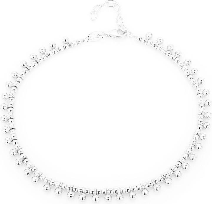 Leyda Fusskette Kugelanhänger (Silber 925, 26 cm)