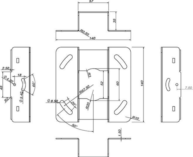 Actual product image Hagor mounting (Ceiling)