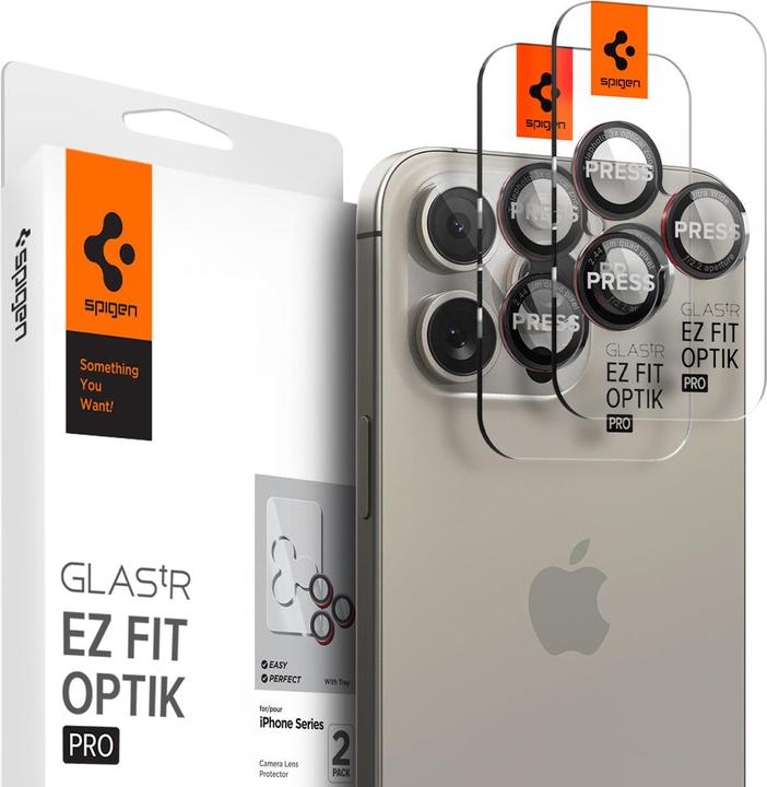 Produktbild Spigen AGL05217 (2 Stück, Apple iPhone 14 Pro, Apple iPhone 15 Pro, Apple iPhone 14 Pro Max, Apple iPhone 15 Pro Max)