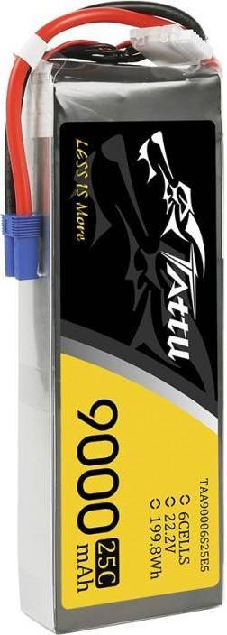 Actual product image Tattu Accumulator 9000mAh 22.2V 25C 6S1P (22.20 V, 9000 mAh)