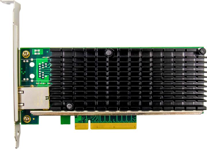Actual product image InLine 10 Gigabit network card, 1x RJ45 10Gb/s, PCIe x8, incl. low profile slot bracket (PCIe)
