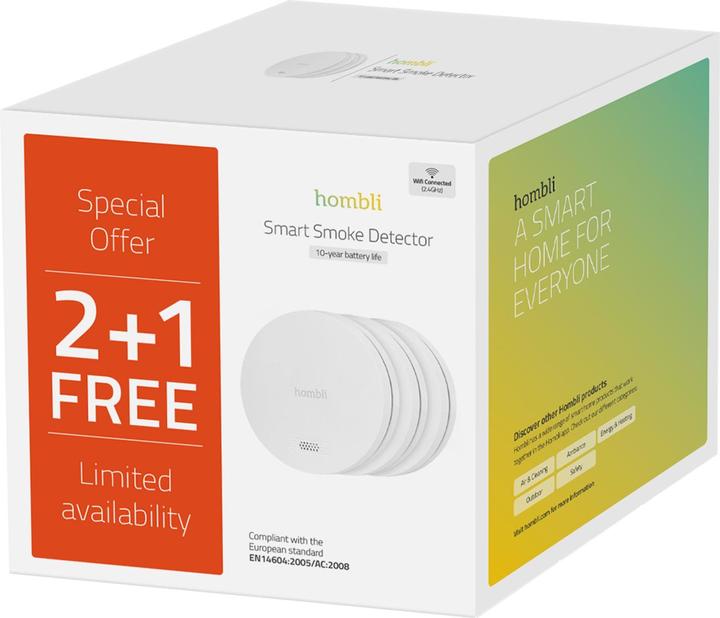 Actual product image Hombli Smart smoke detector