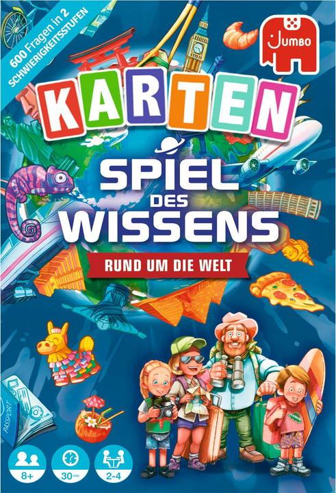 Image du produit Jumbo Jeu de connaissances Autour du monde Jeu de cartes (Allemand)