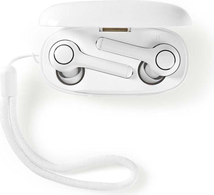 Produktbild Nedis Talk/Music 6h, 18h mit Ladeschale HPBT5055BK, white (6 h, Kabellos)