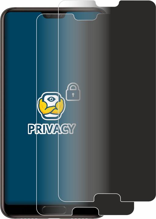 Produktbild BROTECT Sichtschutzfolie Anti-Spy Privacy Folie Blaulicht-Schutz (2 Stück, Cubot P20)