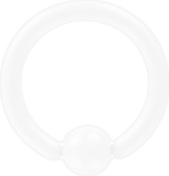 Star Piercing Micro Ball Closure Ring Pure White (Chirurgenstahl 316L, ohne Messing)