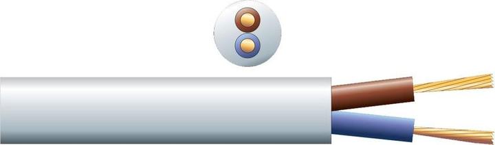 PD Connex 100V luidsprekerkabel 2x 1.5mm² 15A - Wit - 100 meter rol (100 m, 1.50 mm²)
