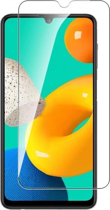 Actual product image Screenguard Samsung Galaxy M32 bulletproof glass protective film Case Friendly Design (1 Piece, Samsung Galaxy M32)