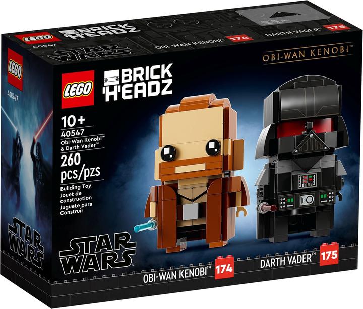 Productafbeelding LEGO BrickHeadz - Obi-Wan Kenobi & Darth Vader (40547, LEGO Brickheadz)
