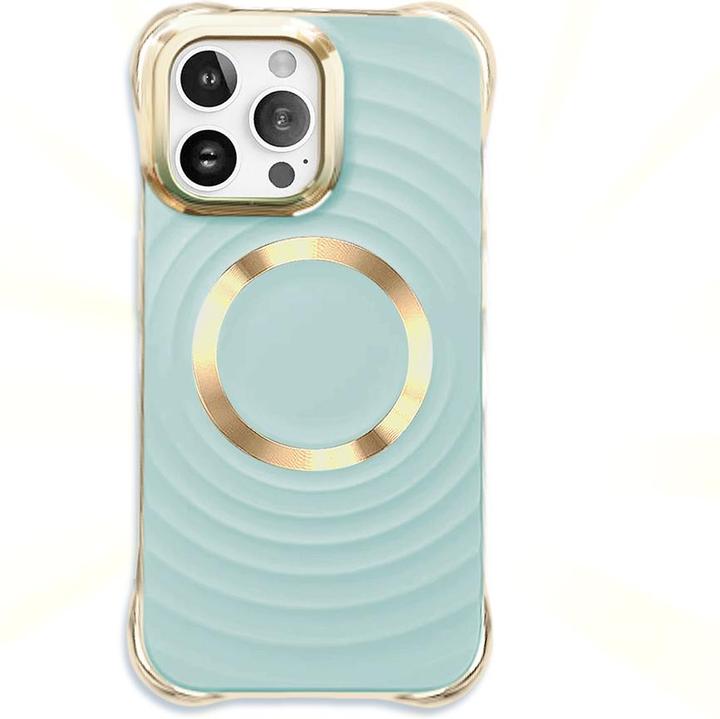 Actual product image OEM Circle Glam Mag case for iPhone 12 / 12 Pro 6,1" mint (Apple iPhone 12)
